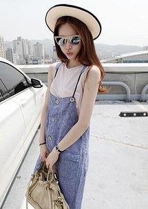 日韩风背带裤视频大全,时尚穿搭视频大全